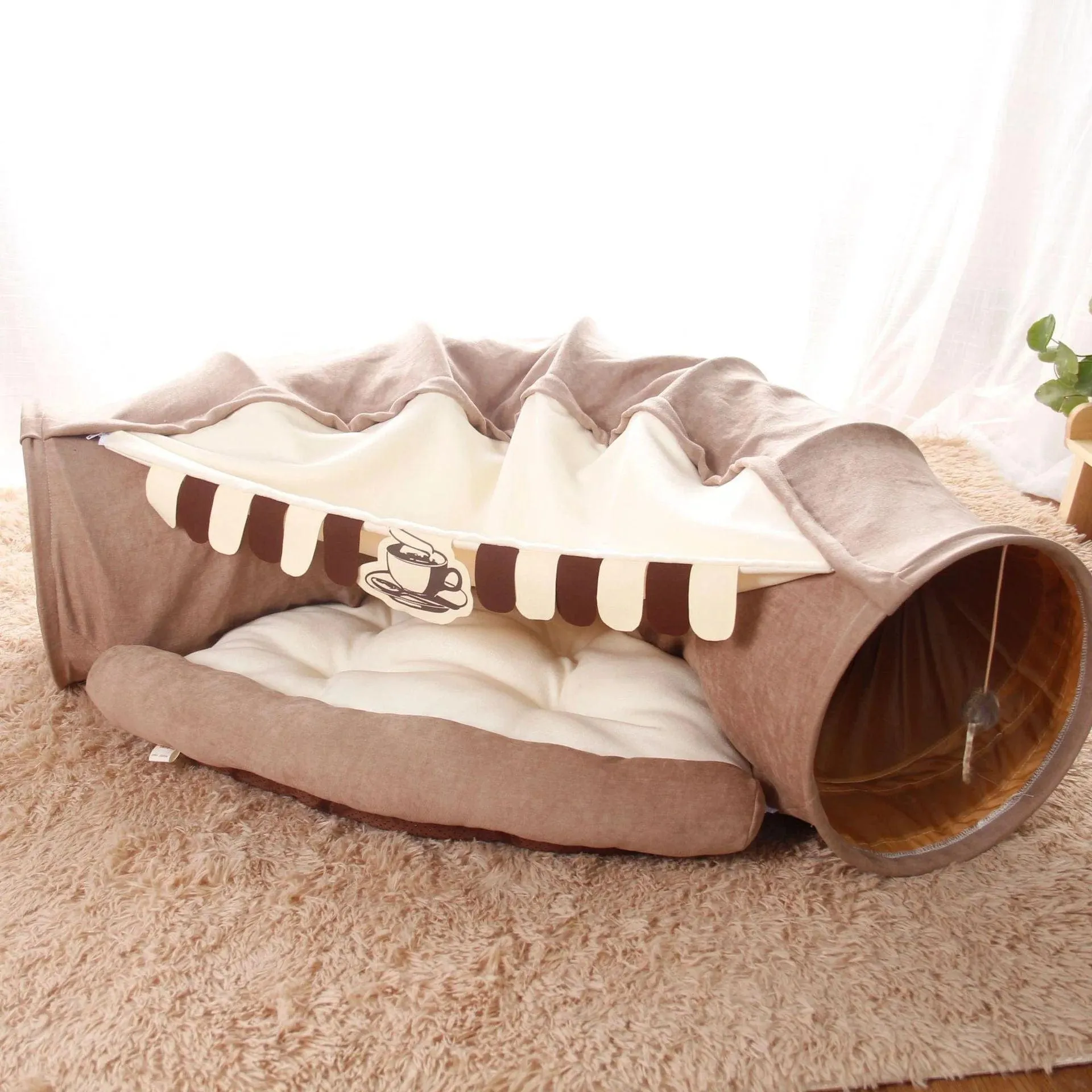 Plush Burrowing Cat Tunnel