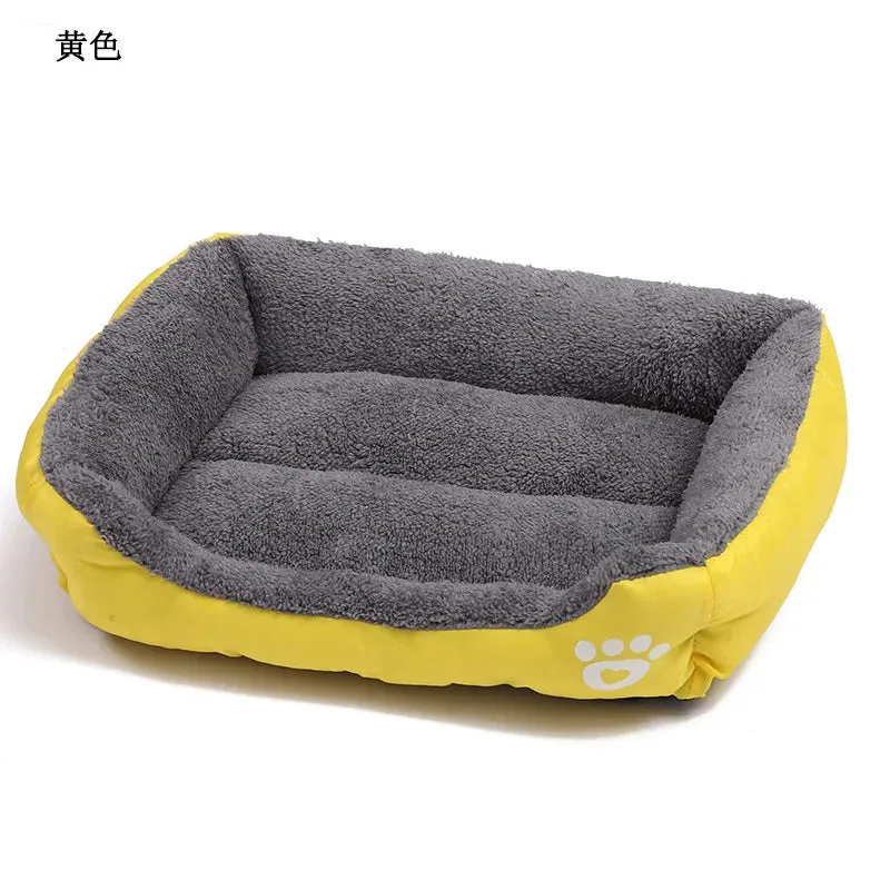 Plush Haven for Your Furry Friend: Large Square Pet Cat Dog Bed - Washable, Waterproof Mat for Summer Comfort, Ideal for Medium to Large Dogs! Explore Premium Pet Supplies!