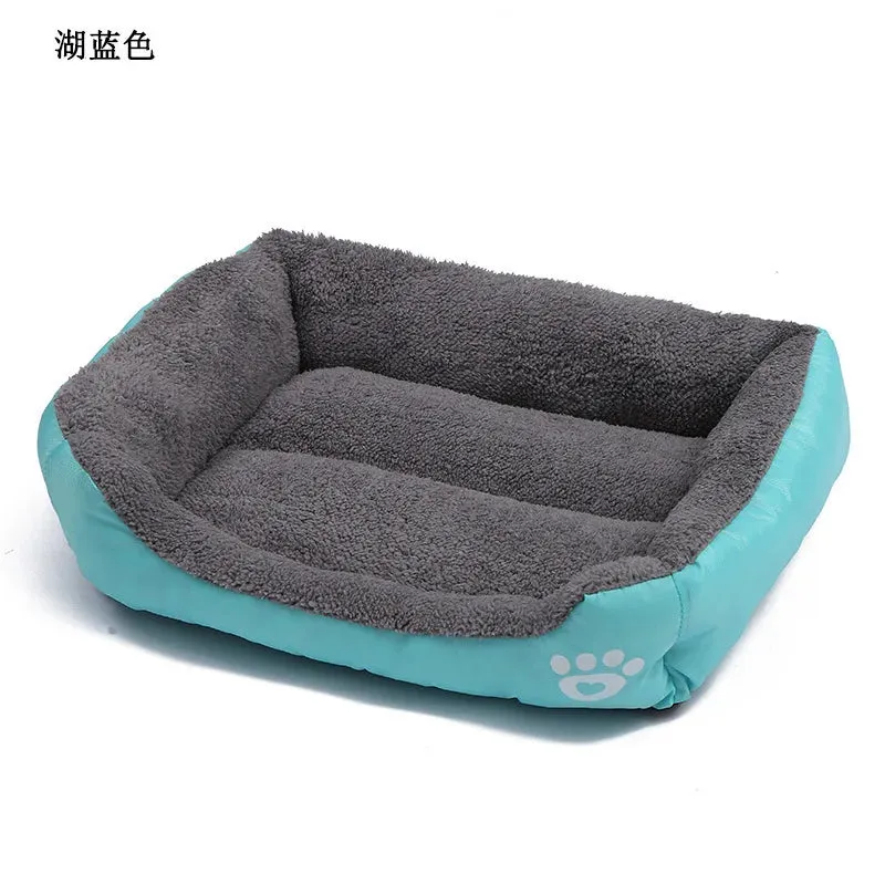 Plush Haven for Your Furry Friend: Large Square Pet Cat Dog Bed - Washable, Waterproof Mat for Summer Comfort, Ideal for Medium to Large Dogs! Explore Premium Pet Supplies!