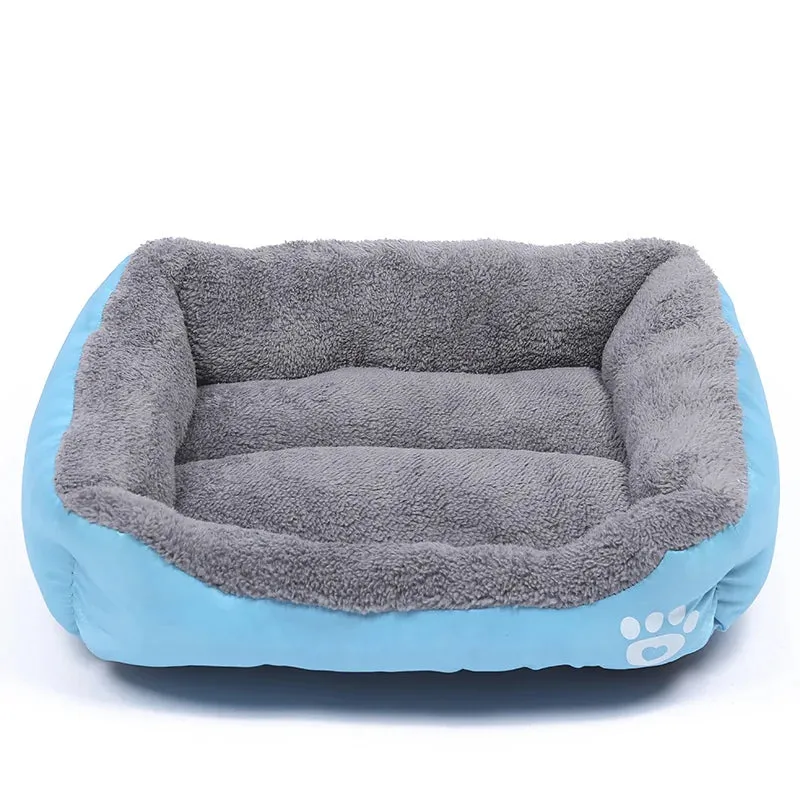 Plush Haven for Your Furry Friend: Large Square Pet Cat Dog Bed - Washable, Waterproof Mat for Summer Comfort, Ideal for Medium to Large Dogs! Explore Premium Pet Supplies!