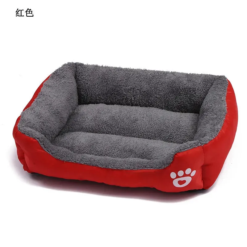 Plush Haven for Your Furry Friend: Large Square Pet Cat Dog Bed - Washable, Waterproof Mat for Summer Comfort, Ideal for Medium to Large Dogs! Explore Premium Pet Supplies!