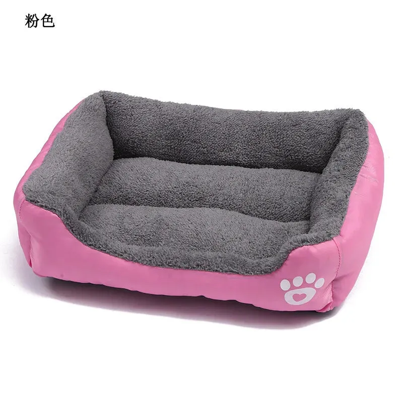 Plush Haven for Your Furry Friend: Large Square Pet Cat Dog Bed - Washable, Waterproof Mat for Summer Comfort, Ideal for Medium to Large Dogs! Explore Premium Pet Supplies!
