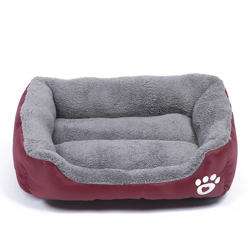Plush Haven for Your Furry Friend: Large Square Pet Cat Dog Bed - Washable, Waterproof Mat for Summer Comfort, Ideal for Medium to Large Dogs! Explore Premium Pet Supplies!