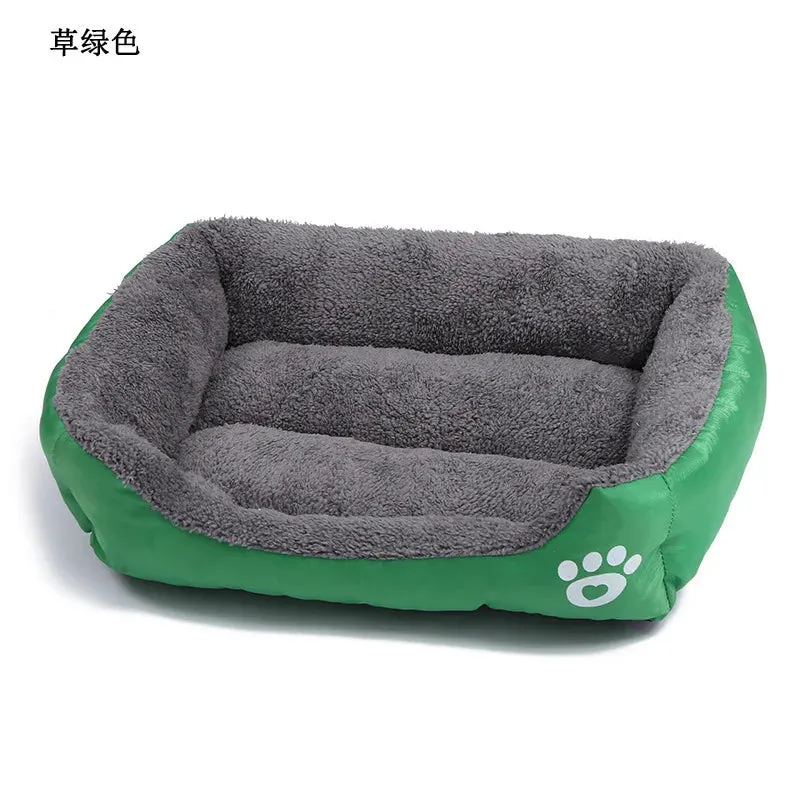 Plush Haven for Your Furry Friend: Large Square Pet Cat Dog Bed - Washable, Waterproof Mat for Summer Comfort, Ideal for Medium to Large Dogs! Explore Premium Pet Supplies!
