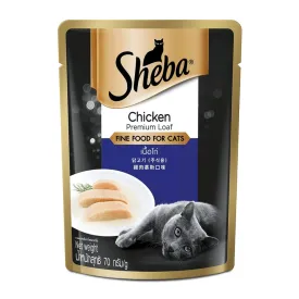 Sheba Chicken Premium Loaf Fine Food For Adult Cats 70gm
