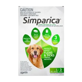 Simparica - Chews for Large Dogs 20.1-40kg (3pk)