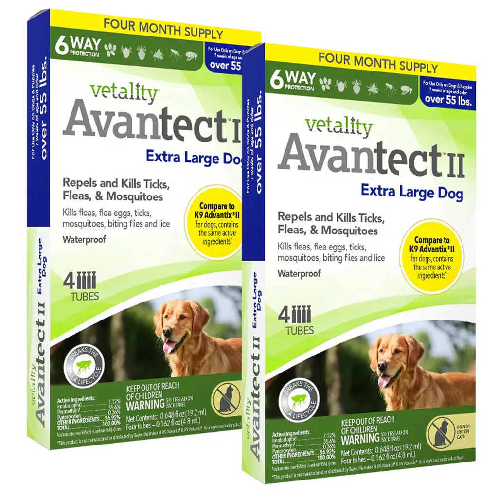 TevraPet Vetality Avantect II for Extra Large Dog Over 55 lbs
