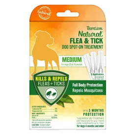 Tropiclean Natural Flea & Tick Dog Spot-On Treatment M