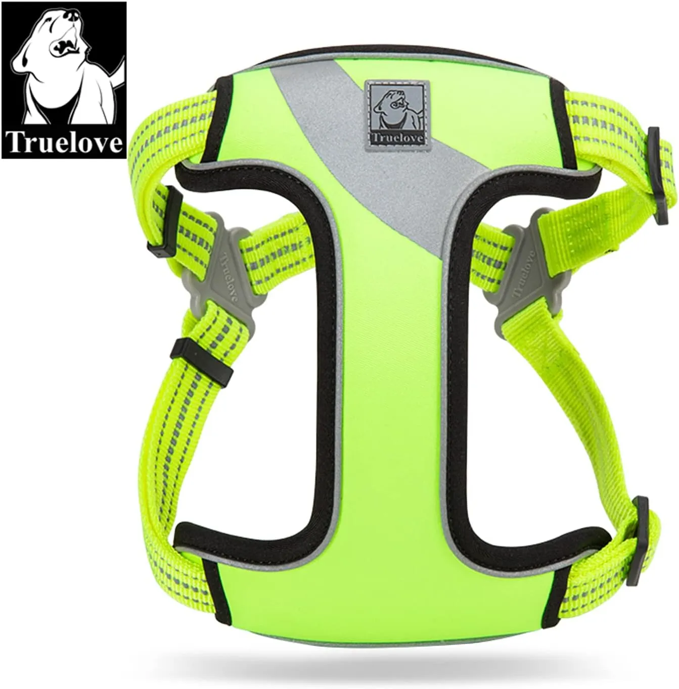 TRUE LOVE Dog Harness TLH5991 Anti Pull Safety Vest Step-in Style Harness for More Comfort and Less Tug Reflective Pet Harness by Truelove
