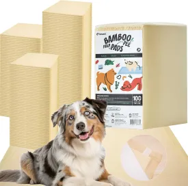 Ubasti Bamboo Puppy Pads Extra Large 36"x36", Eco Friendly Pee Pads for Dogs, Super Absorbent & Leak-Proof Disposable Training Pads, XXXL 6-Layer Potty Pads with Adhesive Tabs, 30 Count
