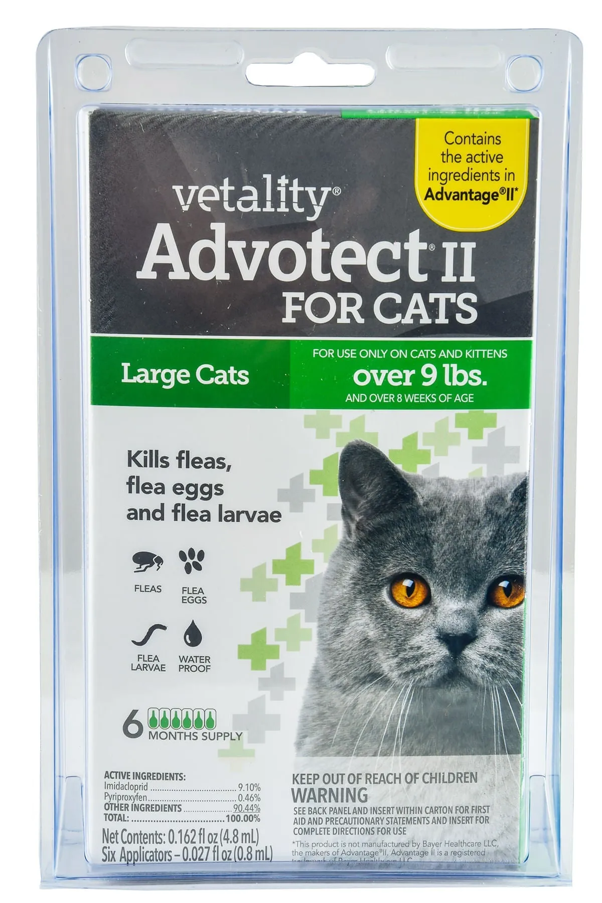 Vetality Advotect II for Cats, 6 pack