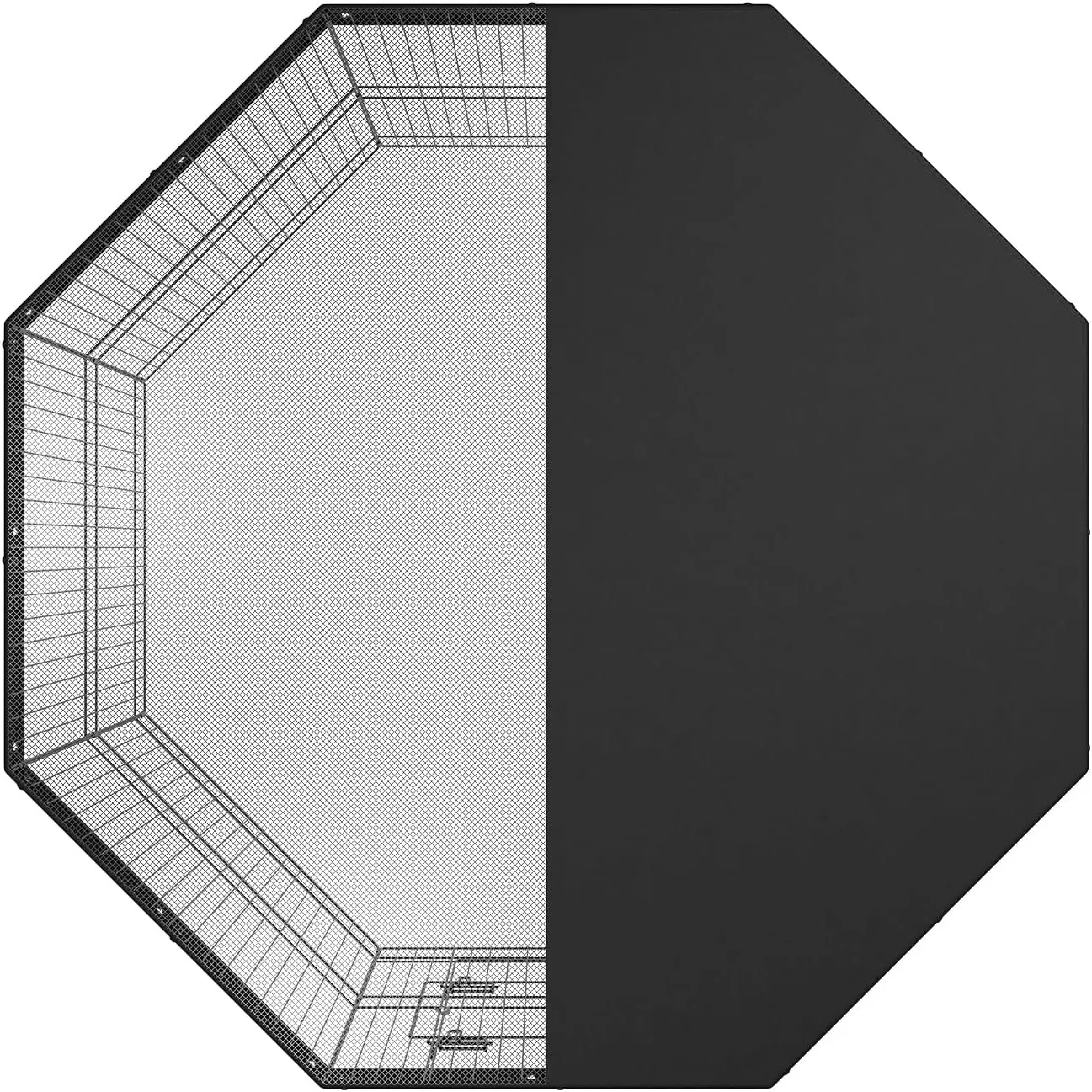 VEVOR Foldable Metal Dog Exercise Pen, Pet Puppy Playpen Yard Fence with Top Cover & Door, Indoor Outdoor 8 Panels 24" W x 24" H Dogs Crate Kennel with Ground Stakes for Small & Medium Dogs