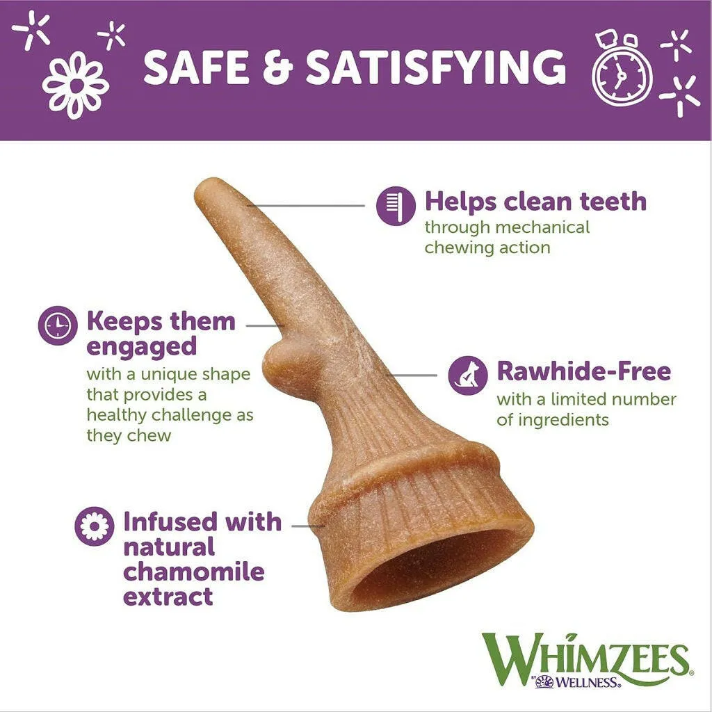 Whimzees by Wellness Occupy Antler Bulk Box Treat For Medium Dog ( 66 pc )